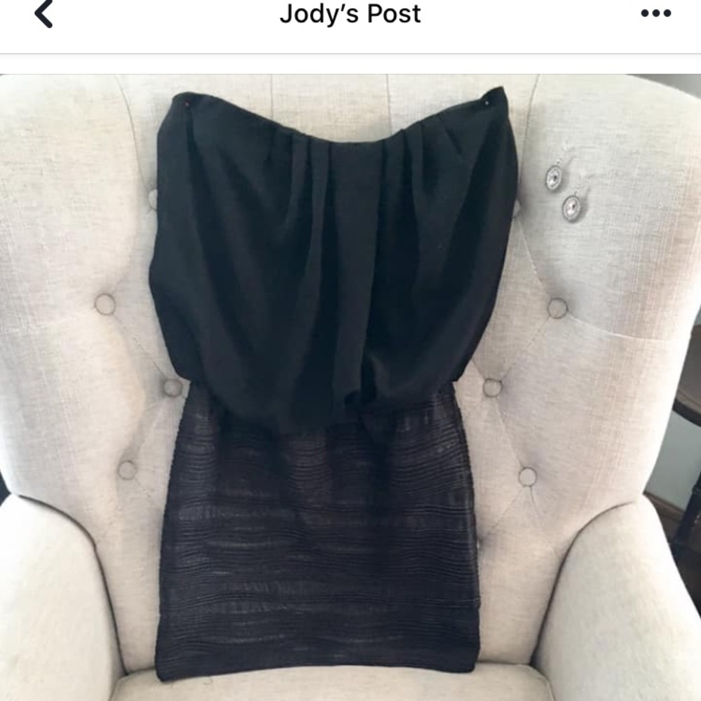 Strapless Little Black Dress